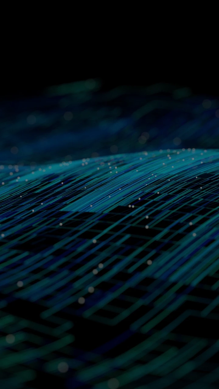 Blue data waves