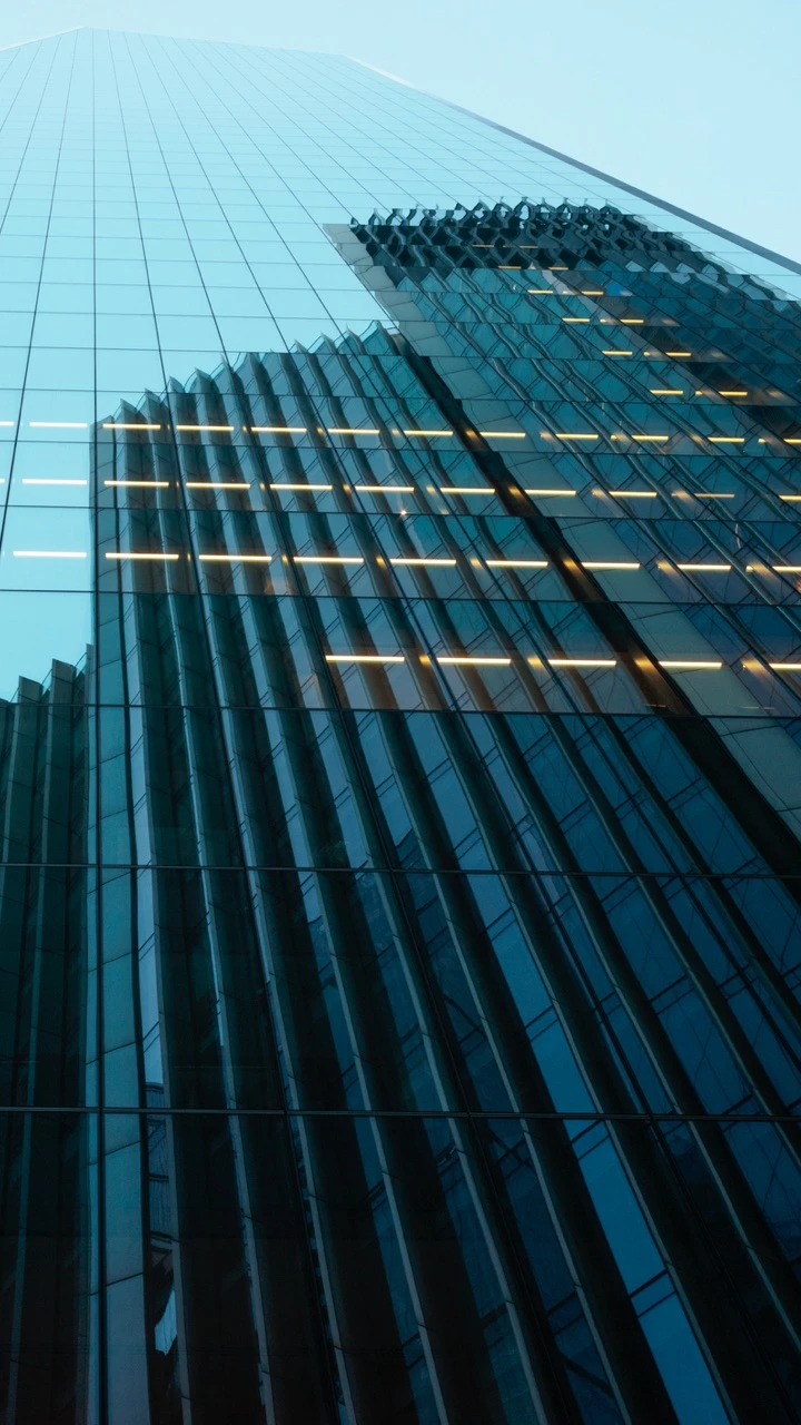 A tall building with loks of windows