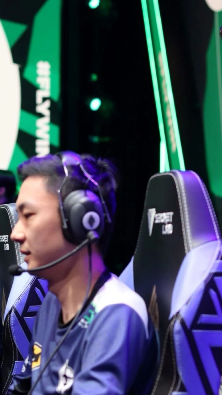A group of people sat down with headphones